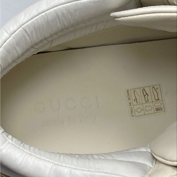 GUCCI Calfskin Ace Gucci Band Mens High Top Sneakers size 9.5/ US size 10.5 - Picture 10 of 14